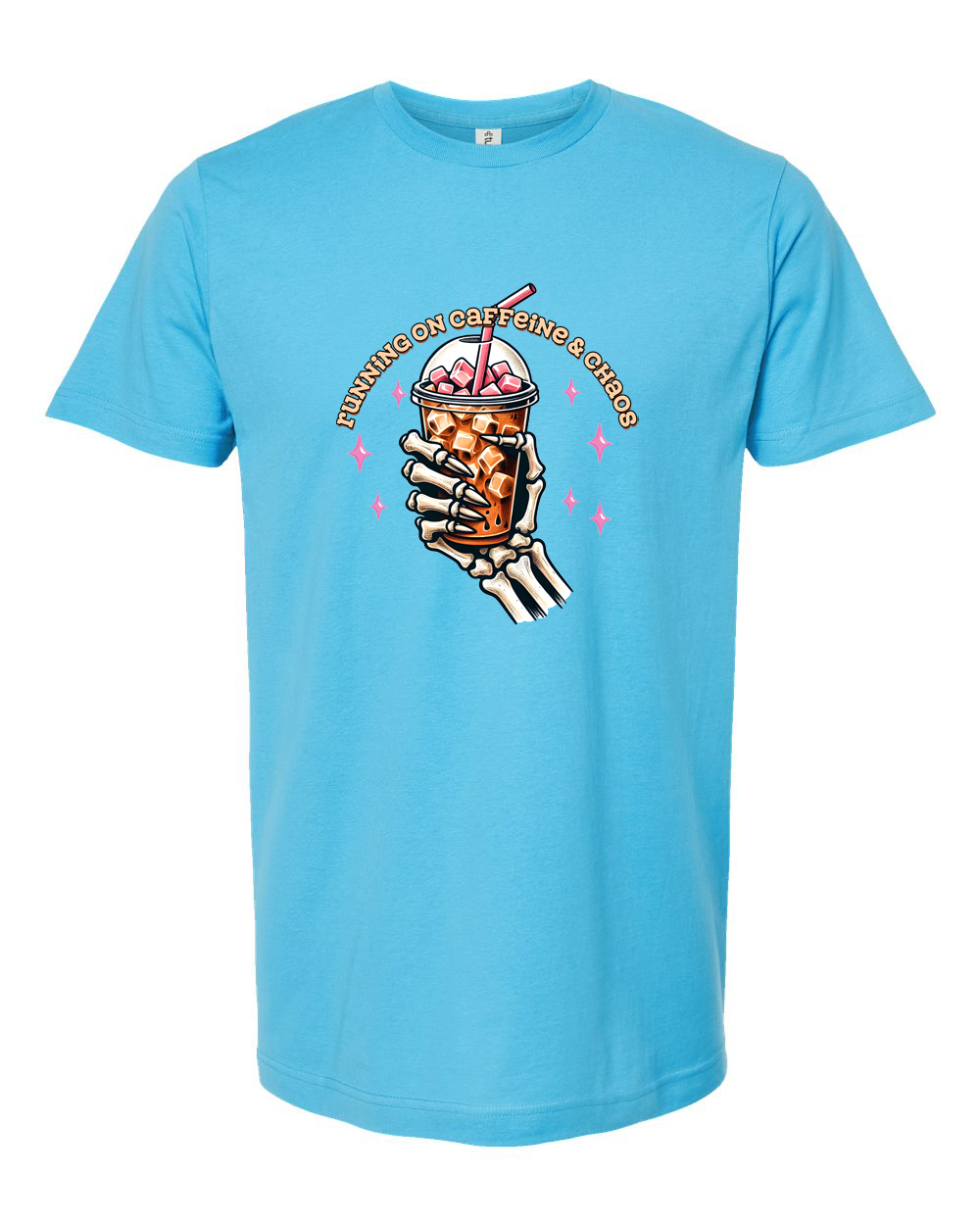 Running on Caffeine and Chaos Funny Coffee Life Shirt