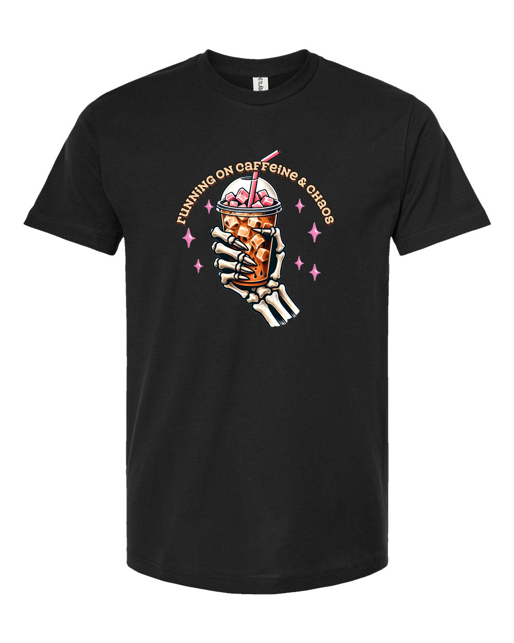 Running on Caffeine and Chaos Funny Coffee Life Shirt