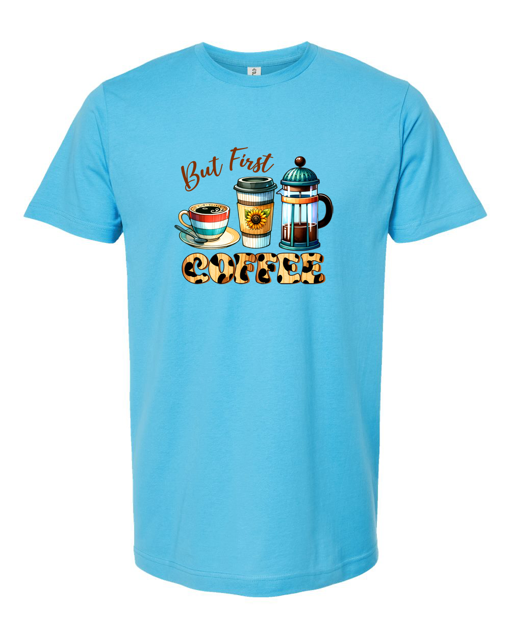But First Coffee Minimal Coffee Quote Shirt