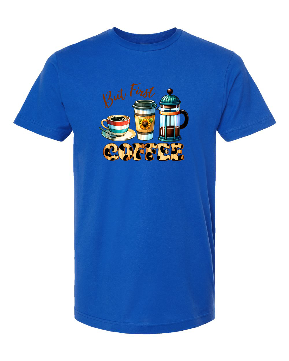 But First Coffee Minimal Coffee Quote Shirt