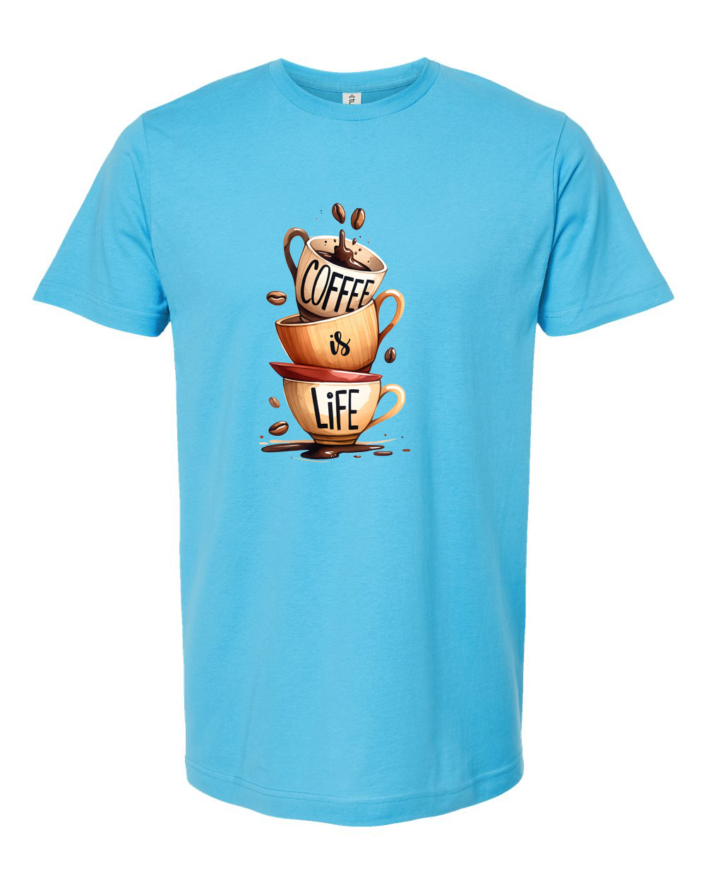 Coffee Is Life Cute Coffee Lover Graphic Shirt