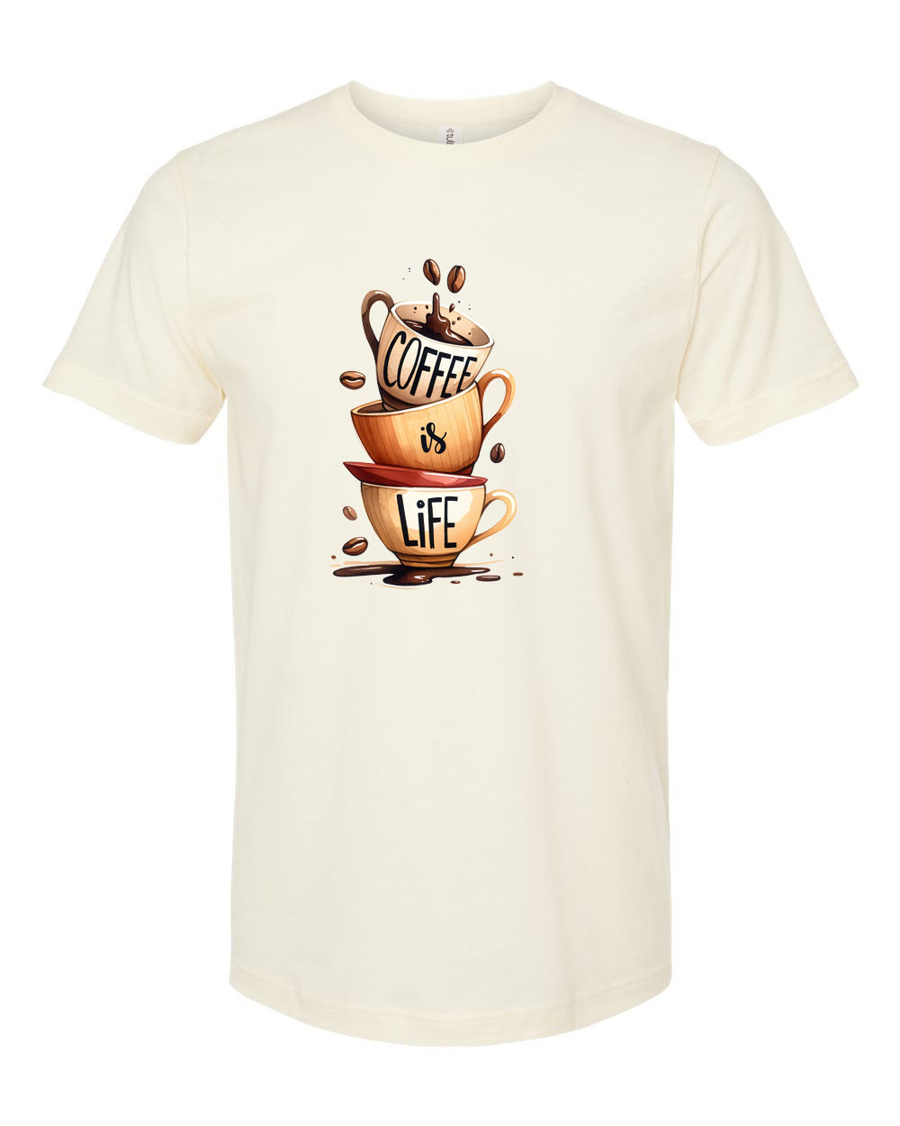 Coffee Is Life Cute Coffee Lover Graphic Shirt