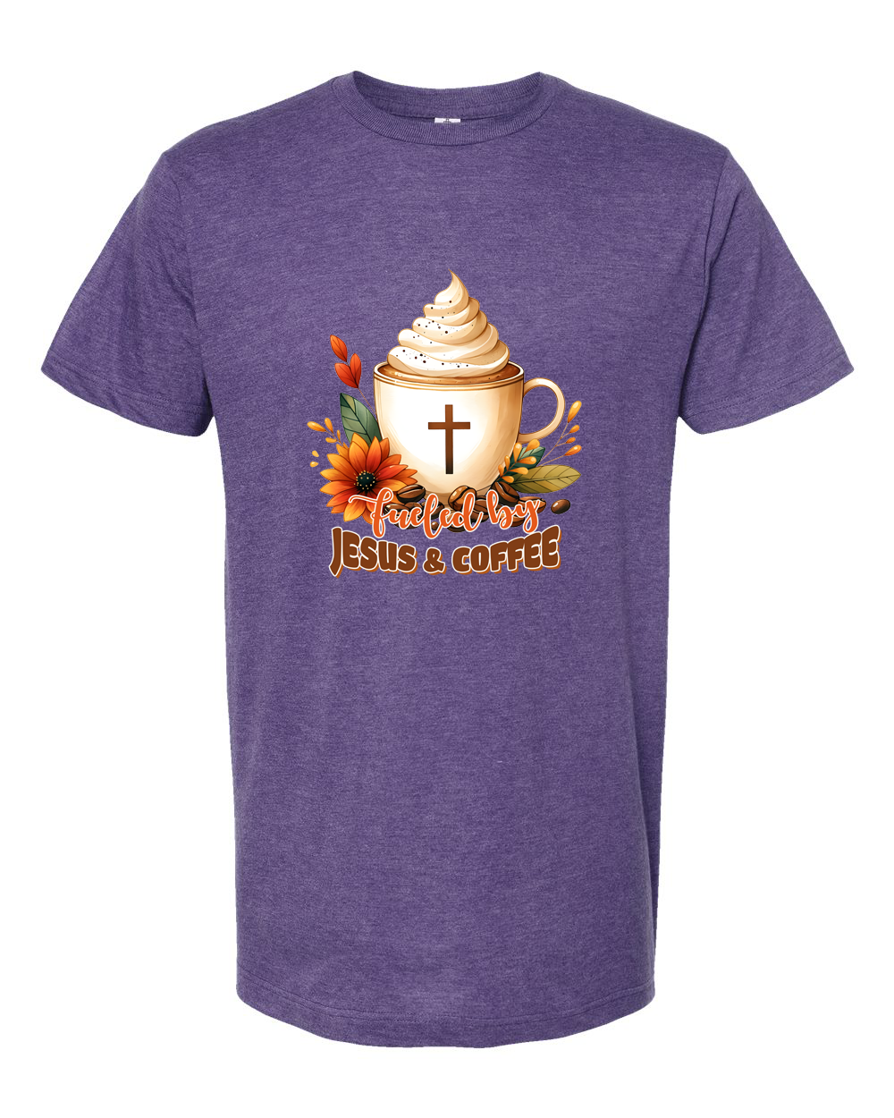 Fueled by Jesus and Coffee Faith Based Coffee Shirt