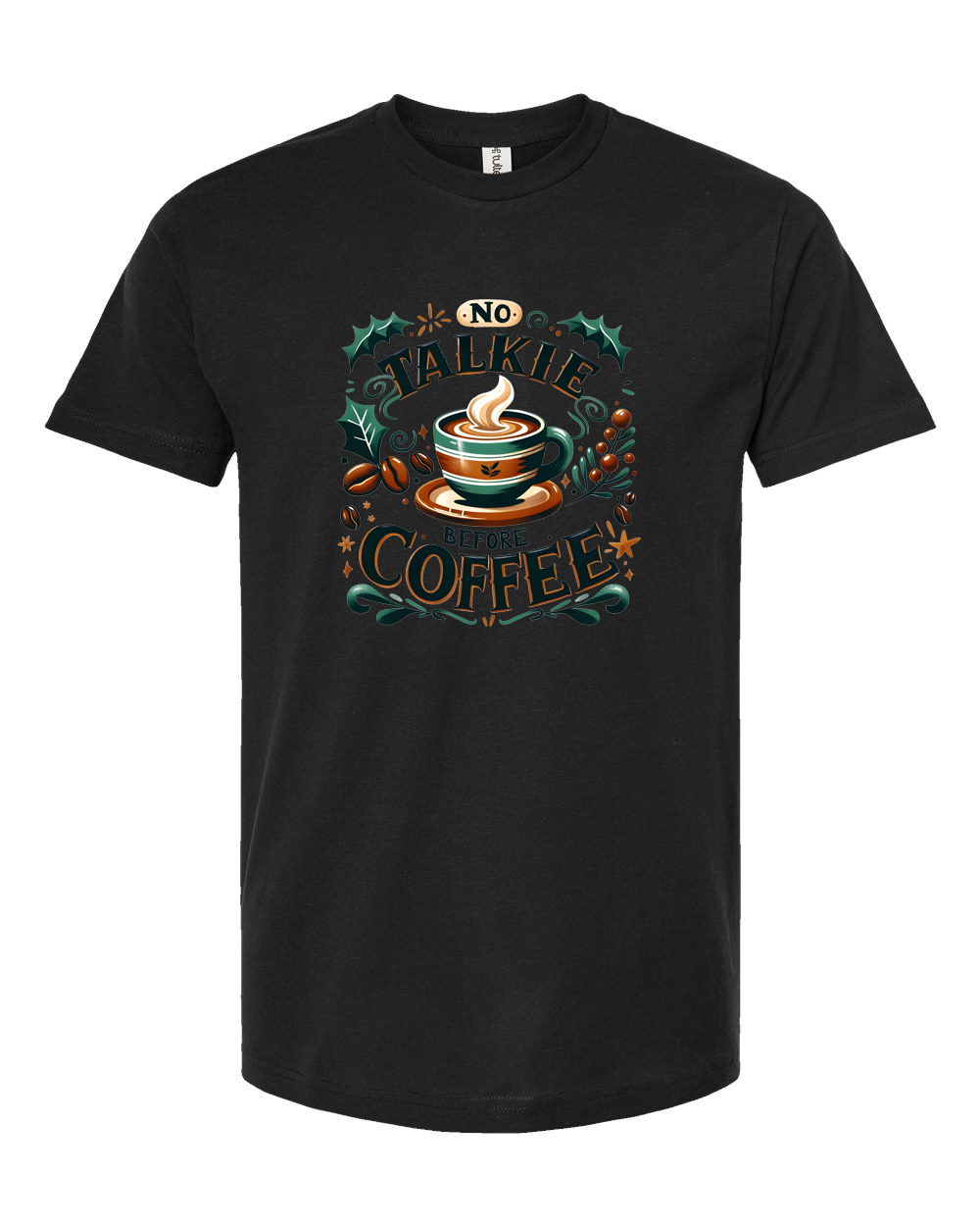 No Talkie Before Coffee Funny Morning Coffee Shirt