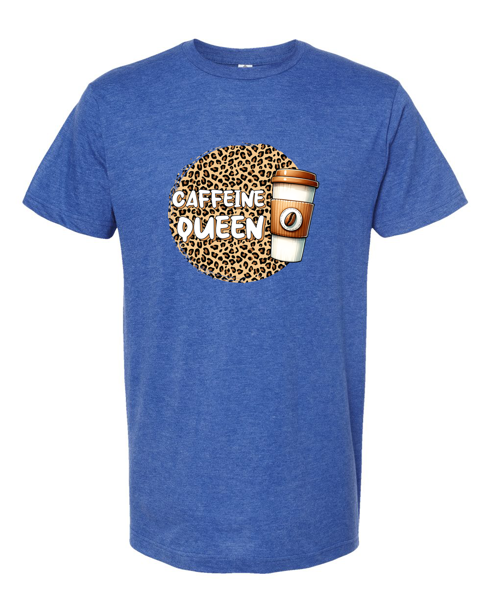 Caffeine Queen Funny Coffee Lover Graphic Tee