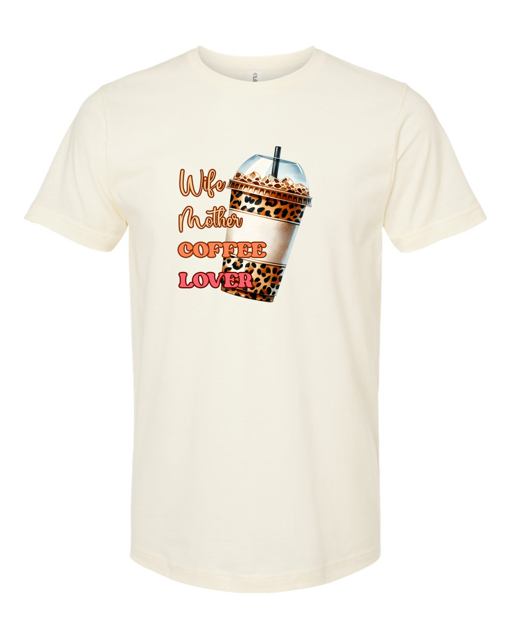 Wife Mother Coffee Lover Leopard Coffee Shirt