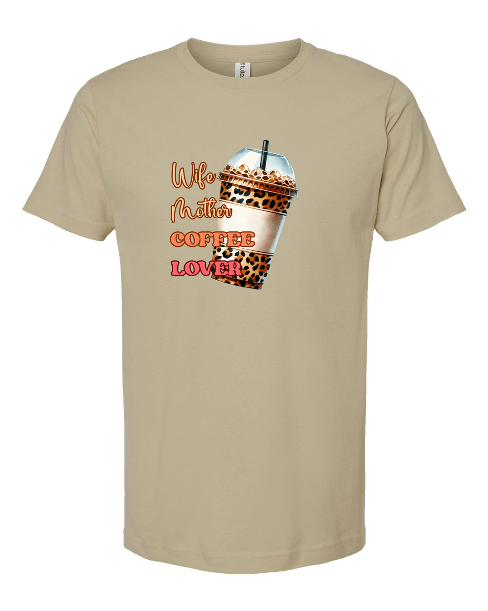 Wife Mother Coffee Lover Leopard Coffee Shirt