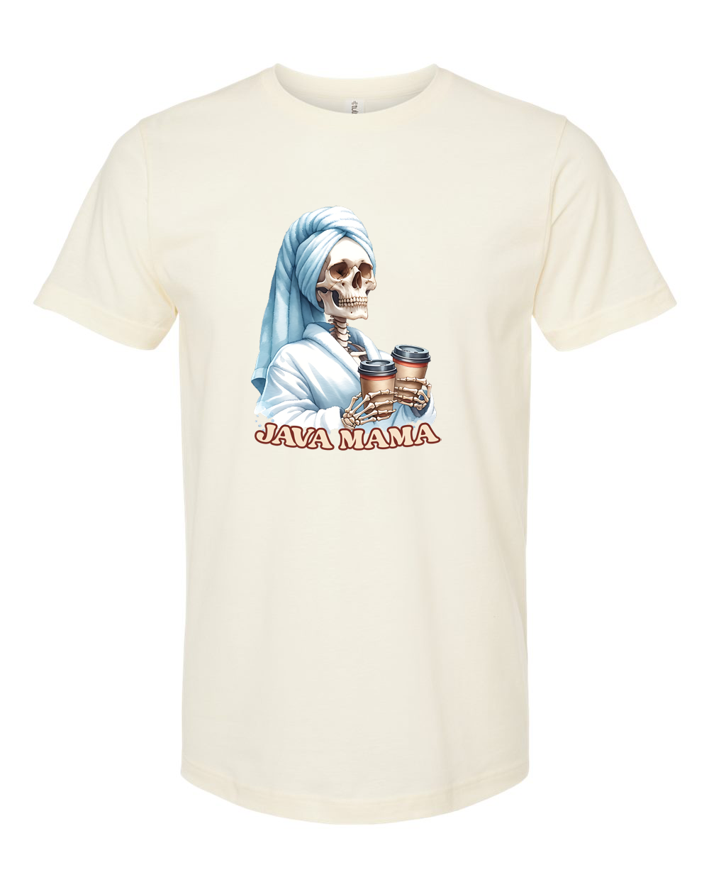 Java Mama Skeleton Coffee Mom Graphic Tee