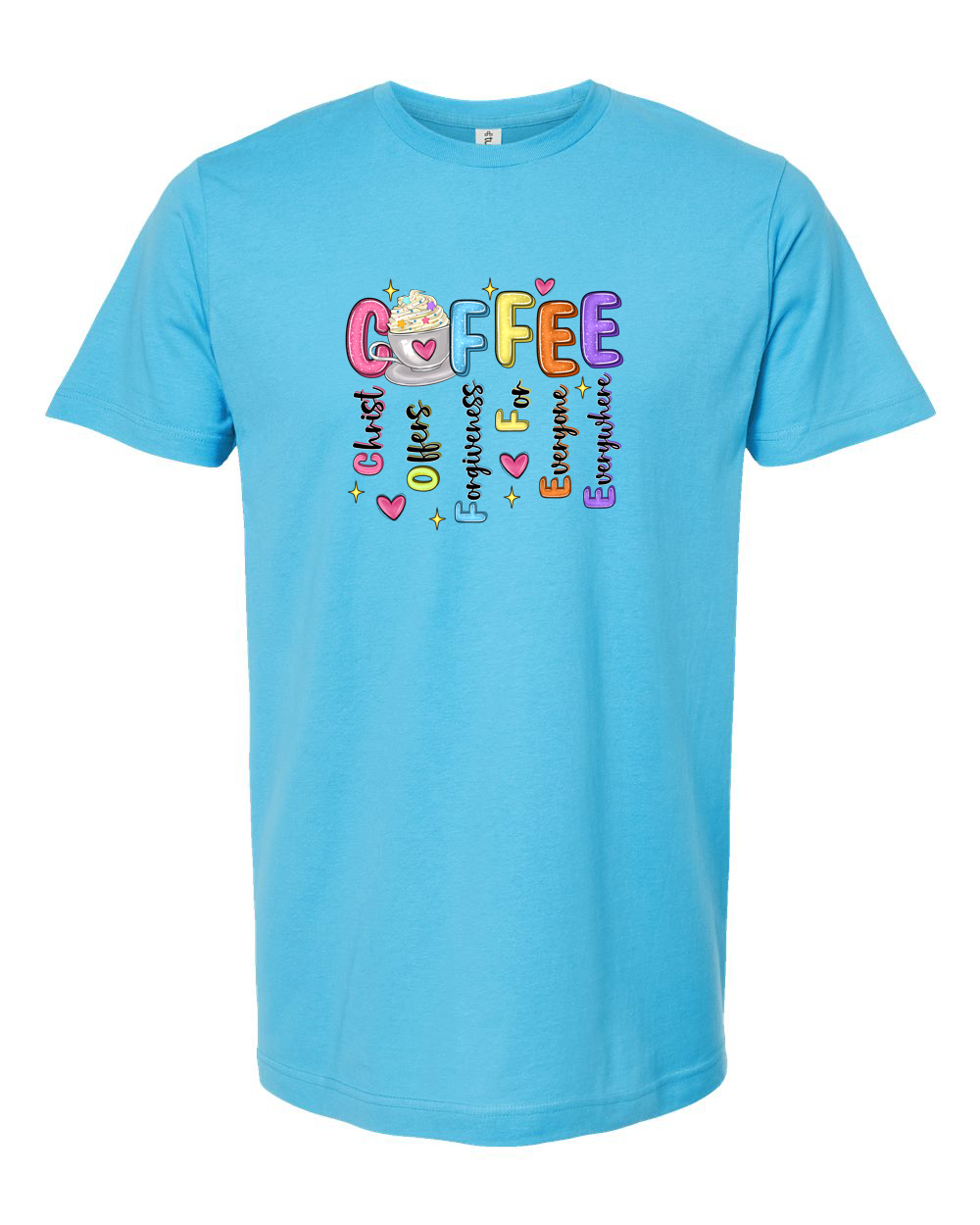 Coffee Christ Offers Forgiveness Faith Based Coffee Shirt