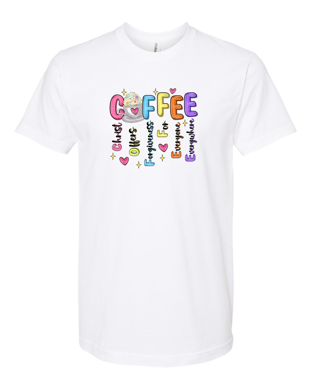 Coffee Christ Offers Forgiveness Faith Based Coffee Shirt