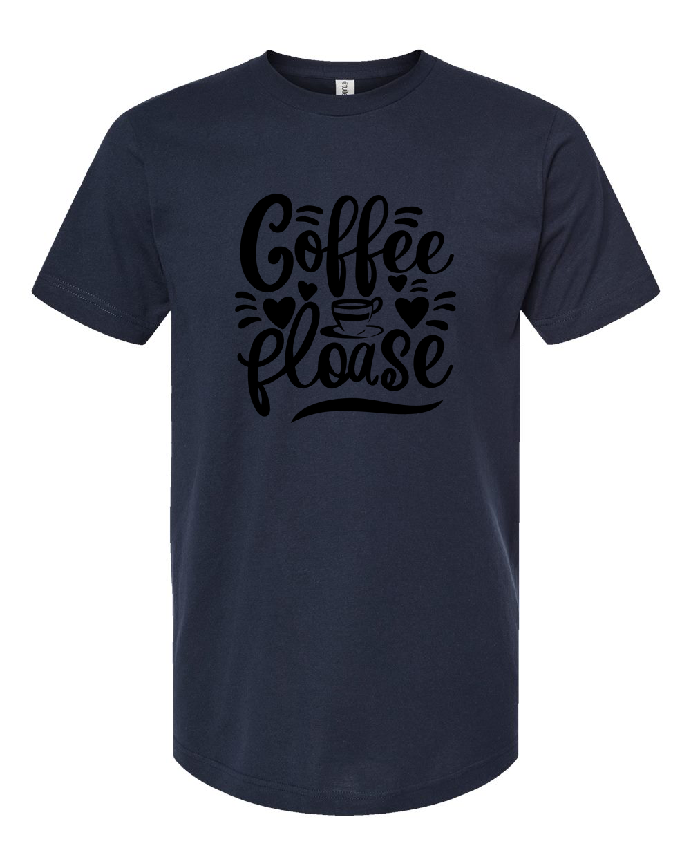 Coffee Please Minimal Script Coffee Lover Shirt
