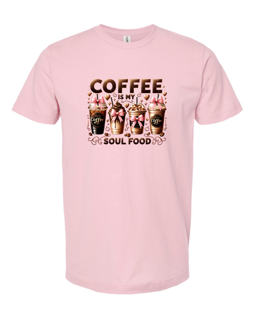 Coffee Is My Soul Food Bow Coffee Graphic Tee