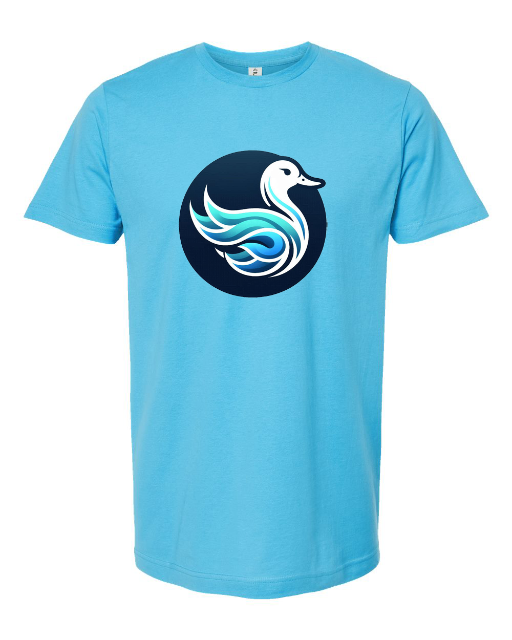 Stylized Duck Emblem Graphic T-Shirt