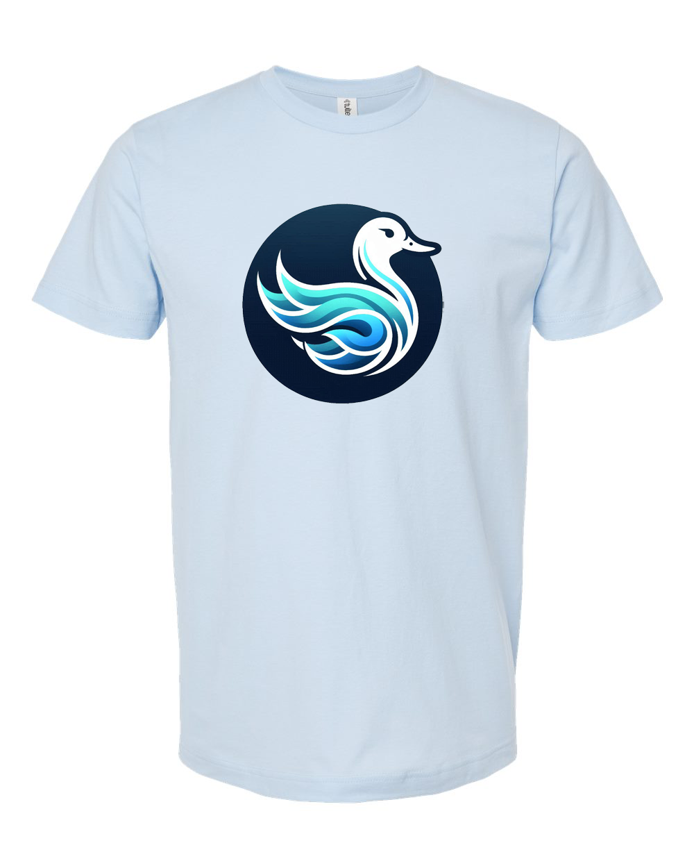Stylized Duck Emblem Graphic T-Shirt