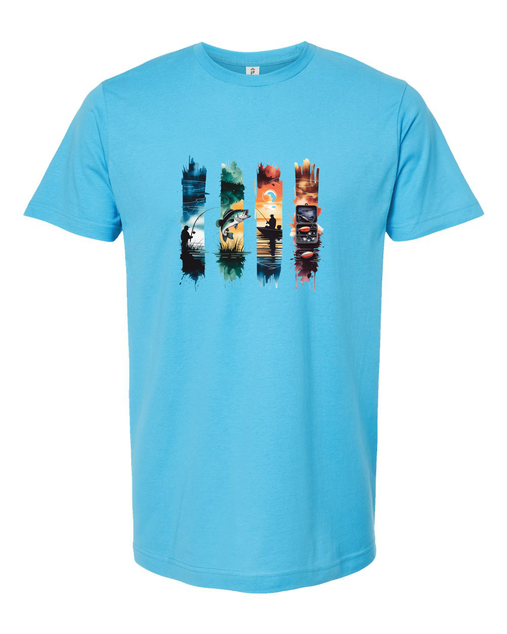 Colorful Fishing Stripes Tee