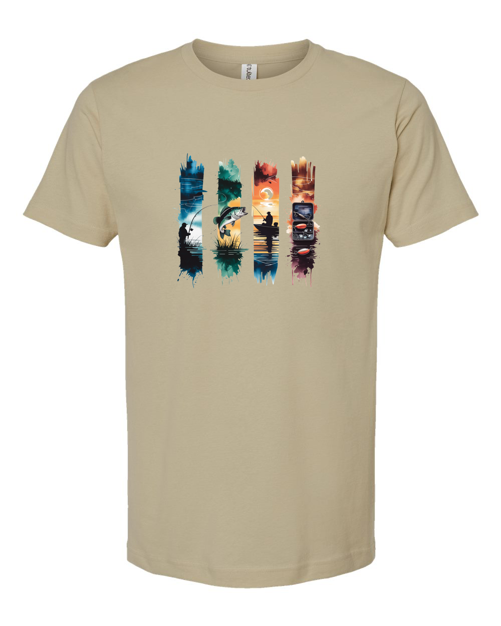 Colorful Fishing Stripes Tee
