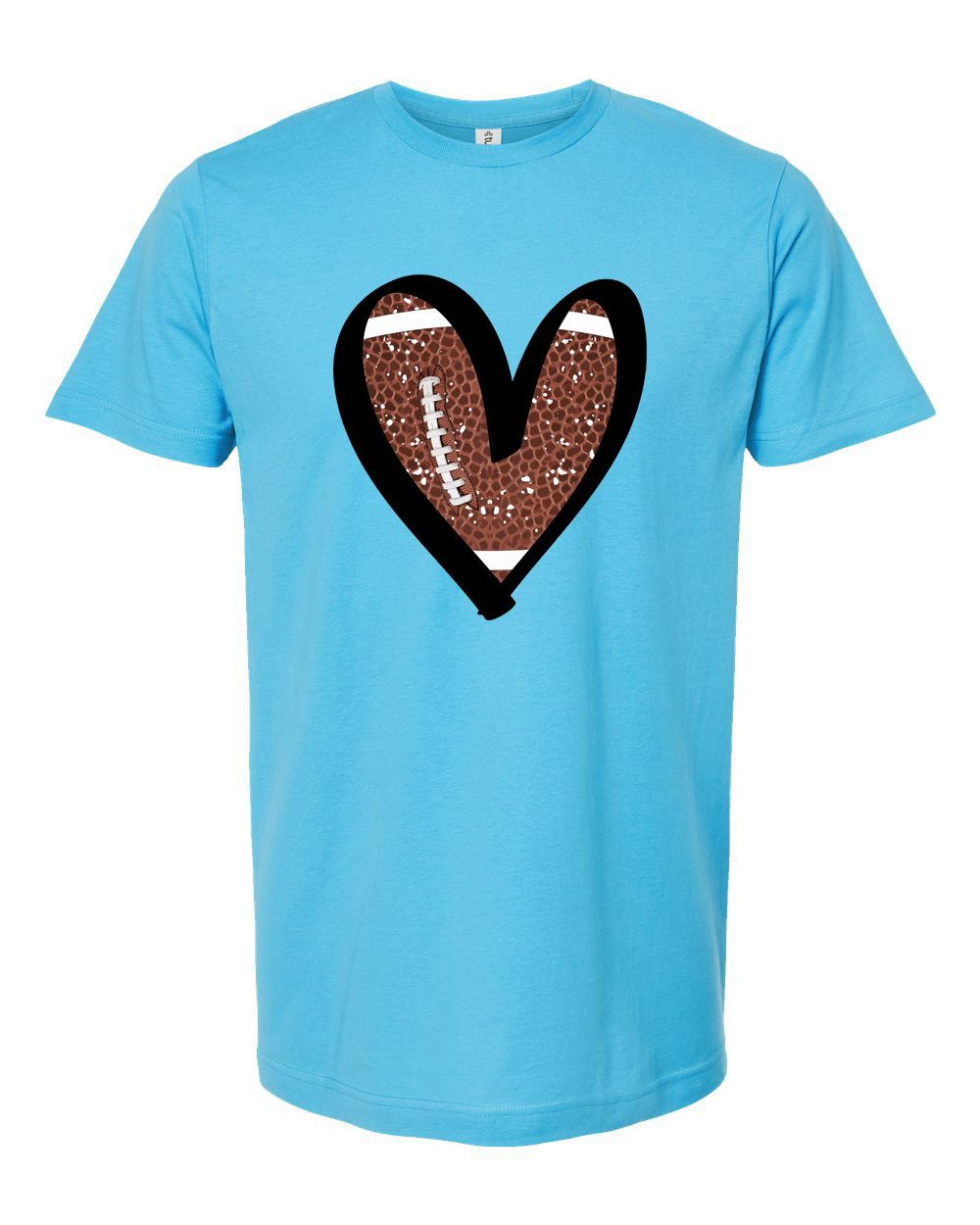 Football Heart Graphic Tee