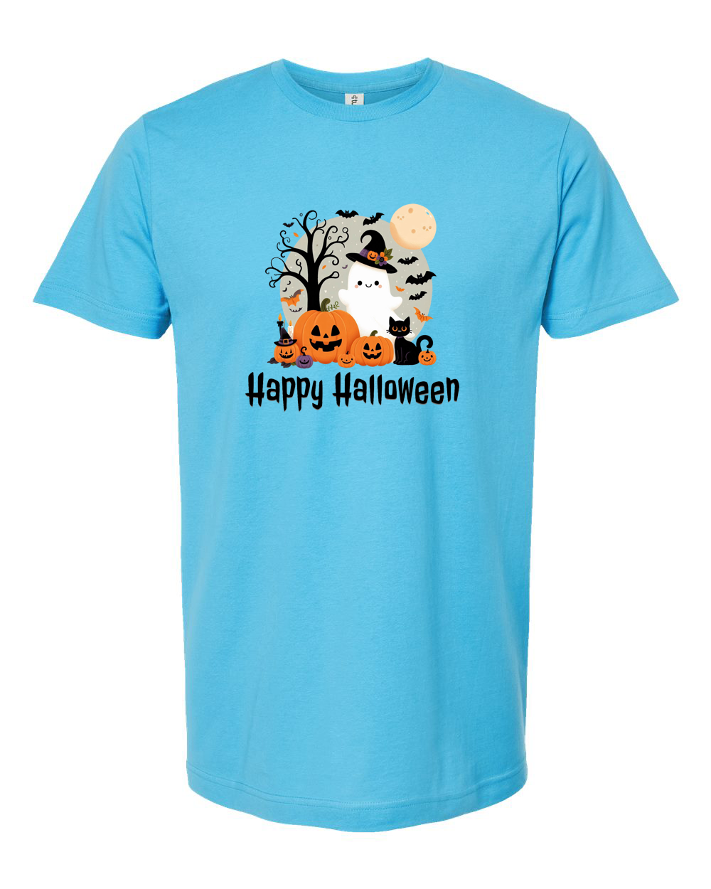 Happy Halloween Ghost Trio Cute Graphic Tee