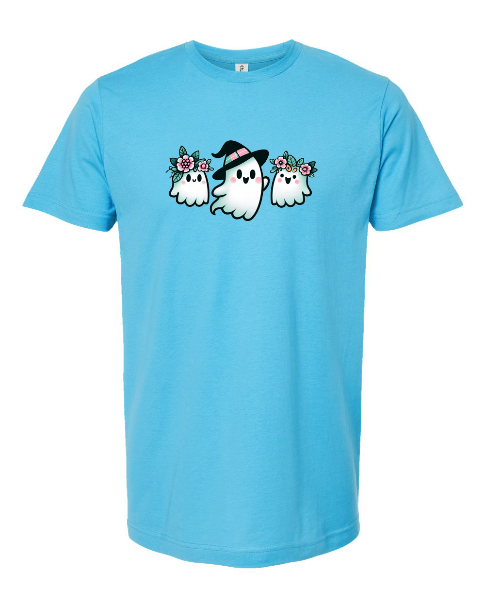 Cute Ghost Trio Halloween Graphic Tee