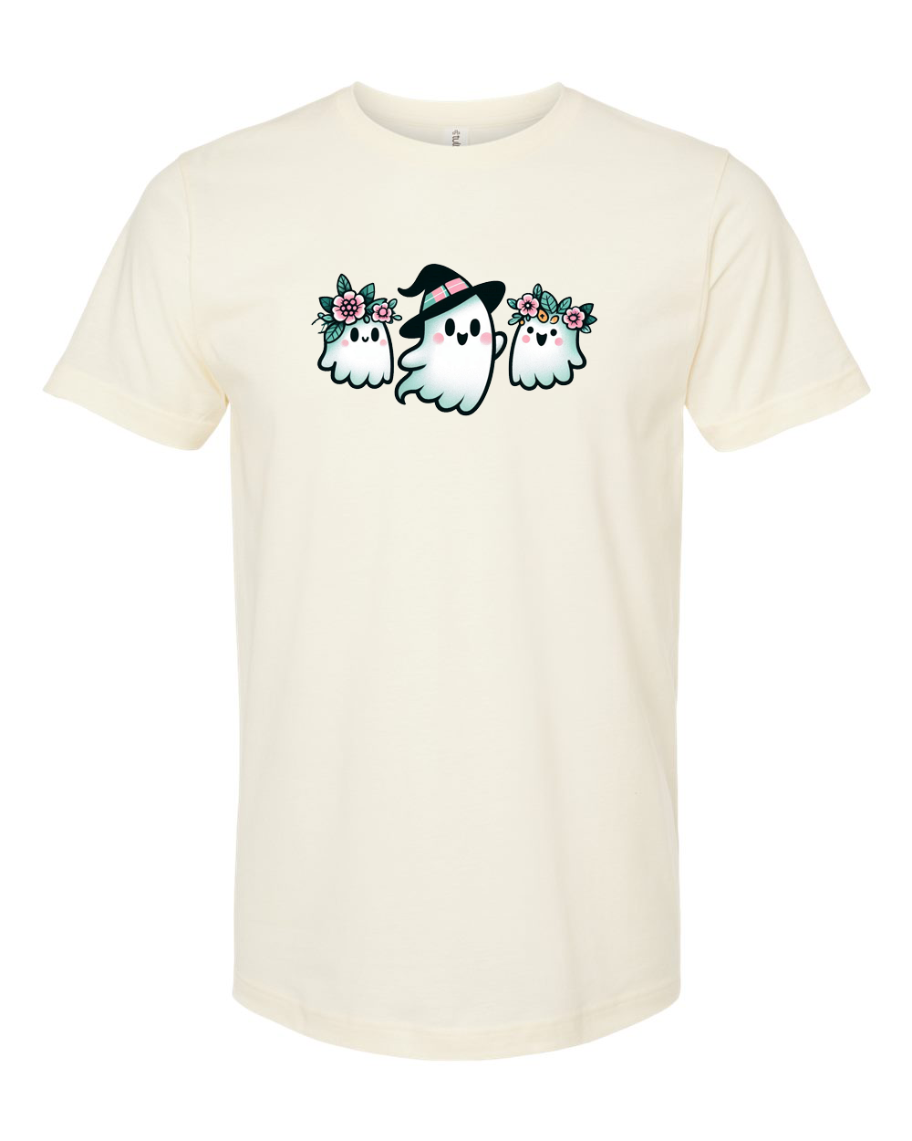 Cute Ghost Trio Halloween Graphic Tee