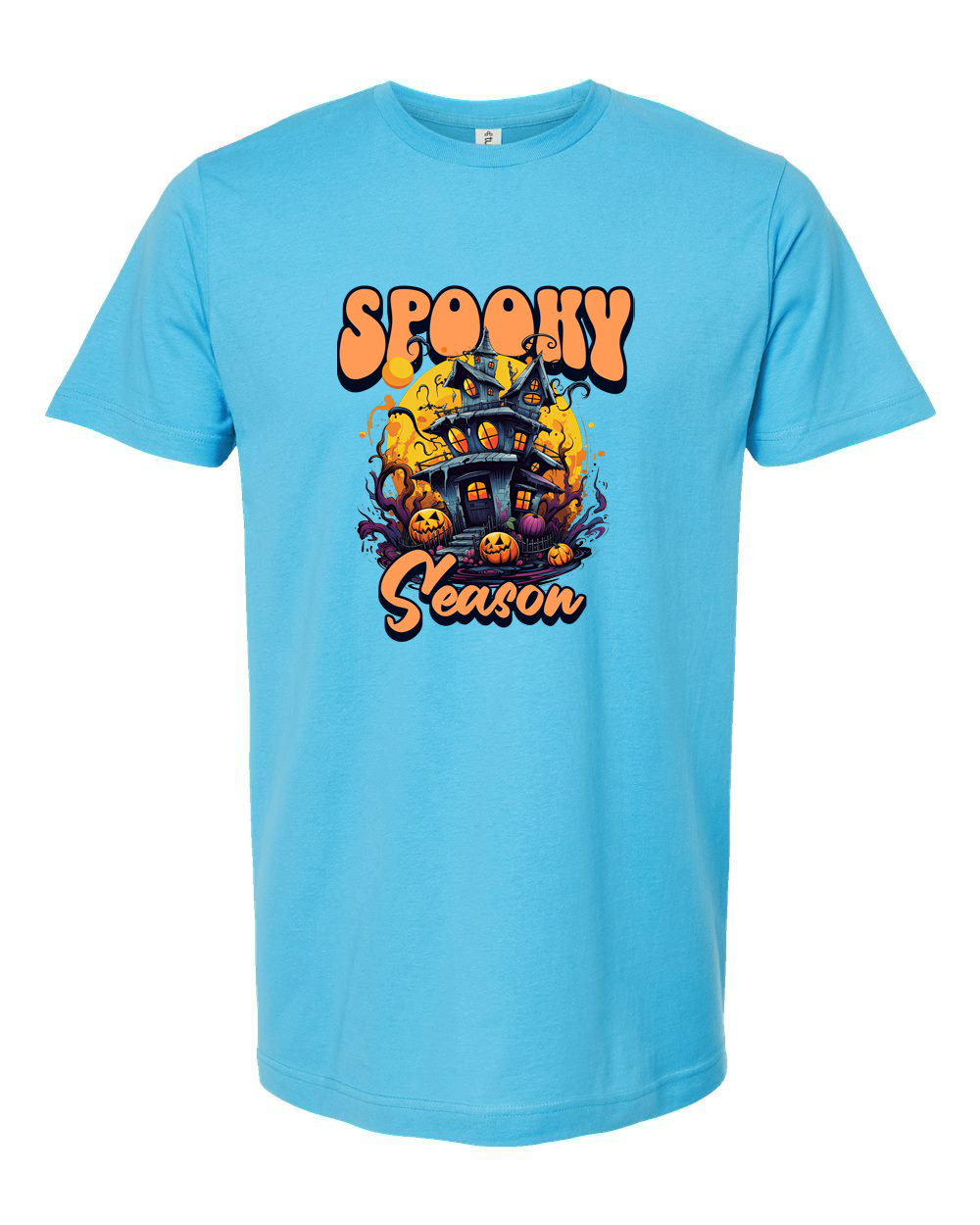 Spooky Season Haunted House Halloween Graphic Tee