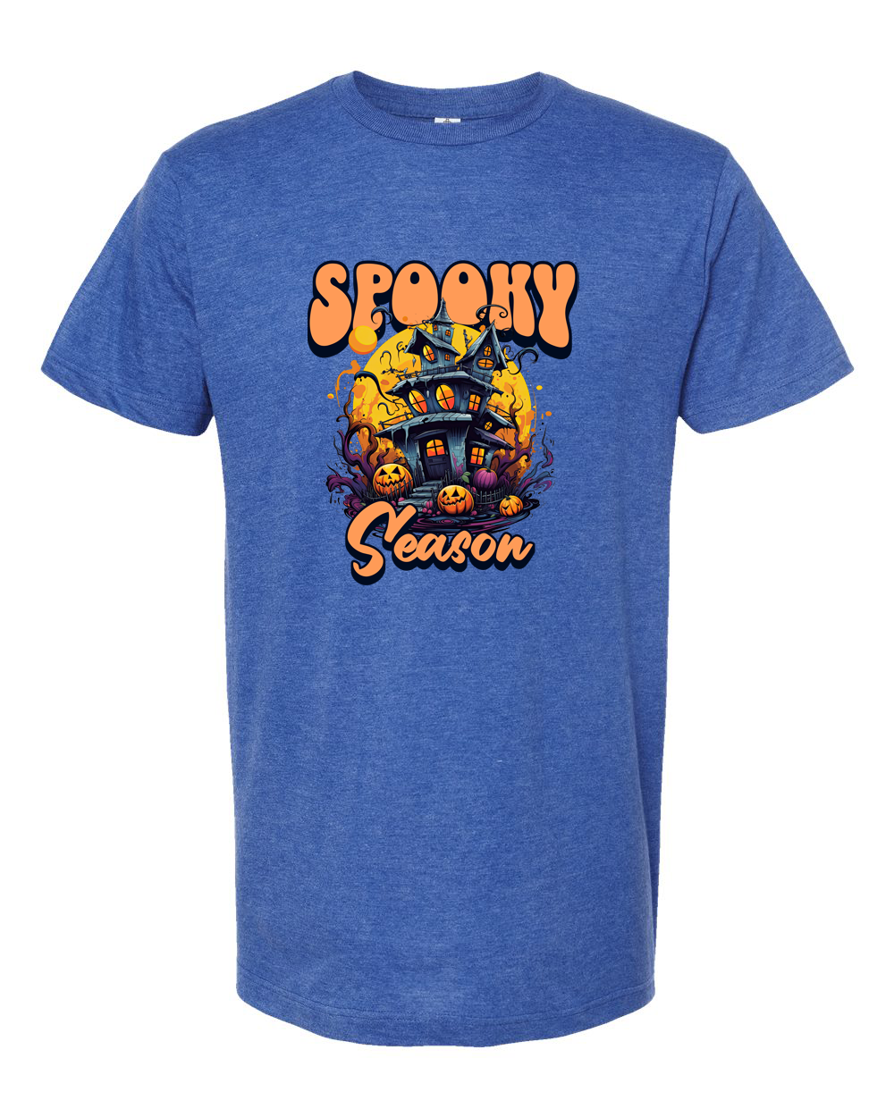 Spooky Season Haunted House Halloween Graphic Tee