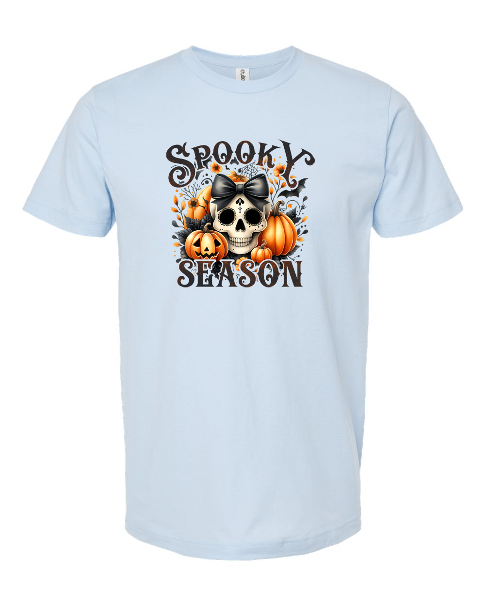 Spooky Season Skull Pumpkin Halloween Graphic Tee