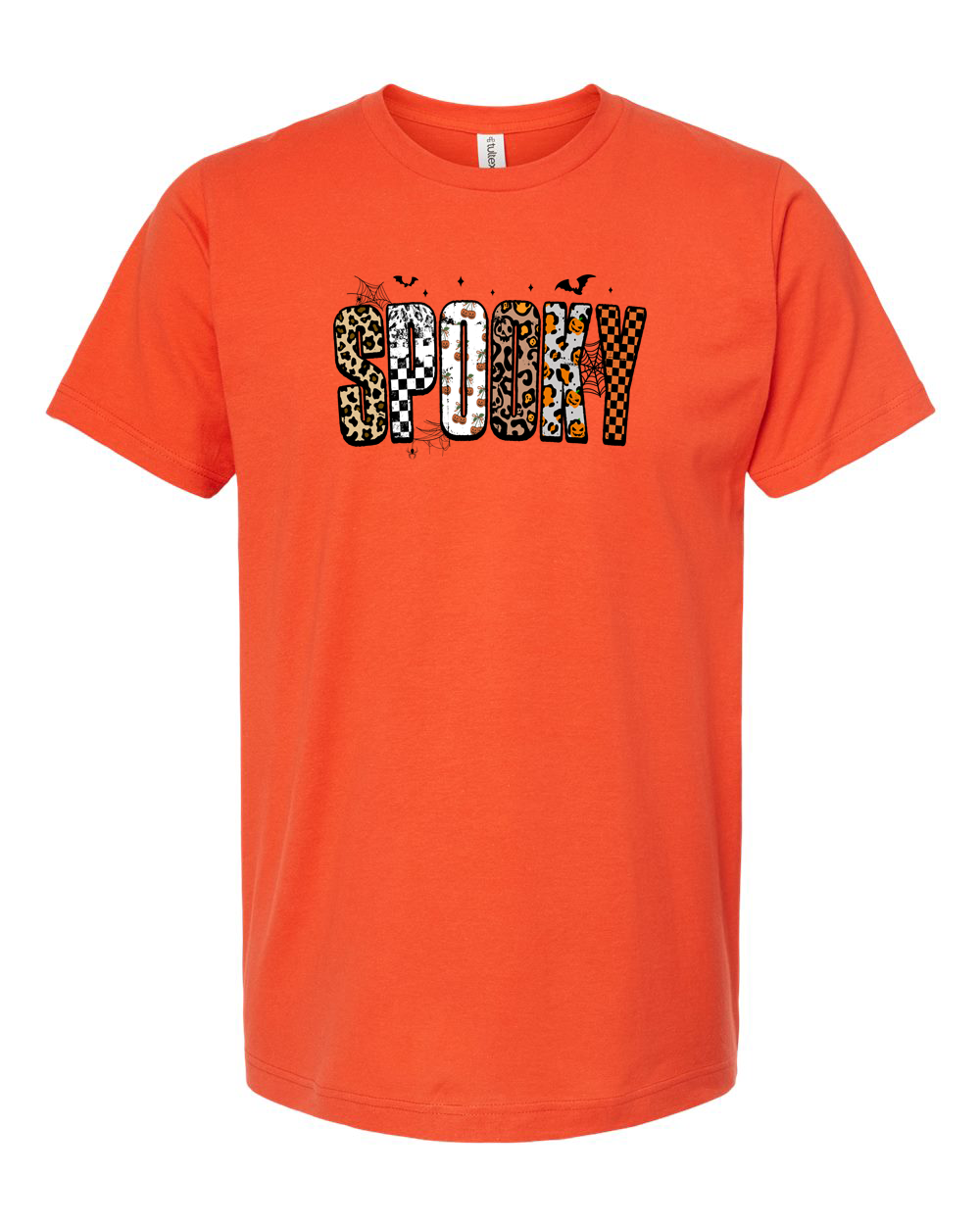 Spooky Leopard Print Halloween Graphic Tee
