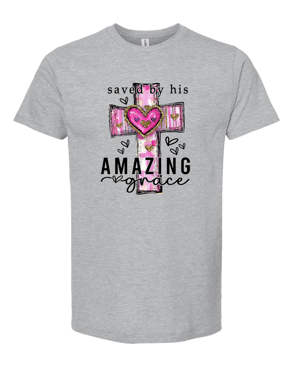 Saved By His Amazing Grace Distressed Shirt