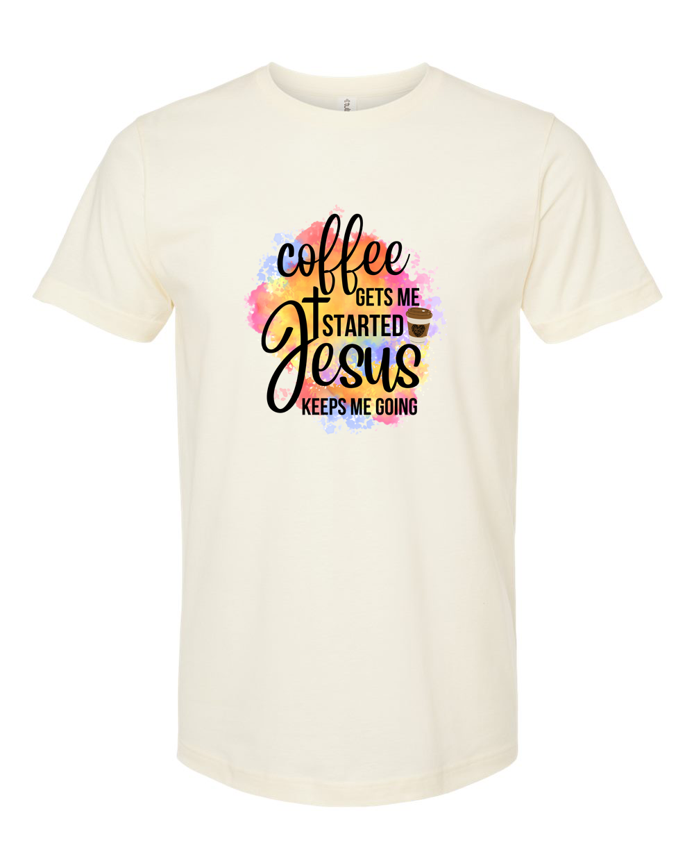 Coffee Gets Me Started Jesus Keeps Me Going Shirt