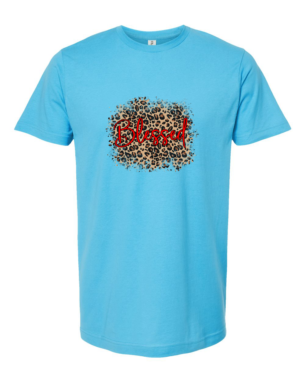 Blessed Leopard Script Shirt