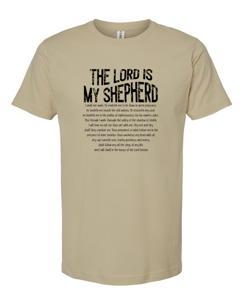 The Lord Is My Shepherd Psalm 23 Minimal Shirt