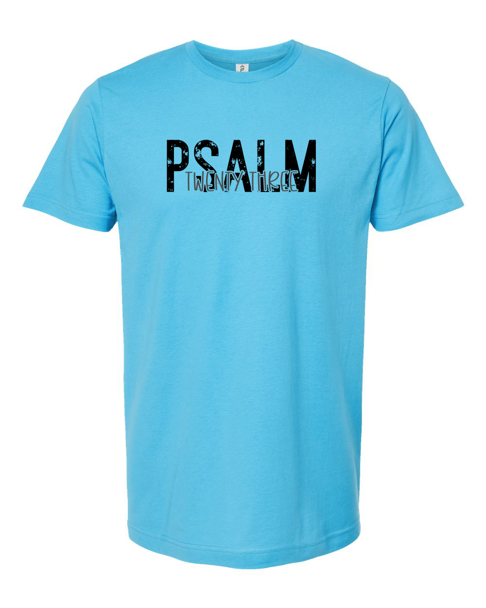 Psalm 23 Minimal Black Scripture Shirt