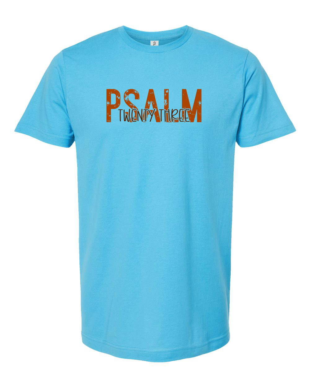 Psalm 23 Orange Minimal Scripture Shirt