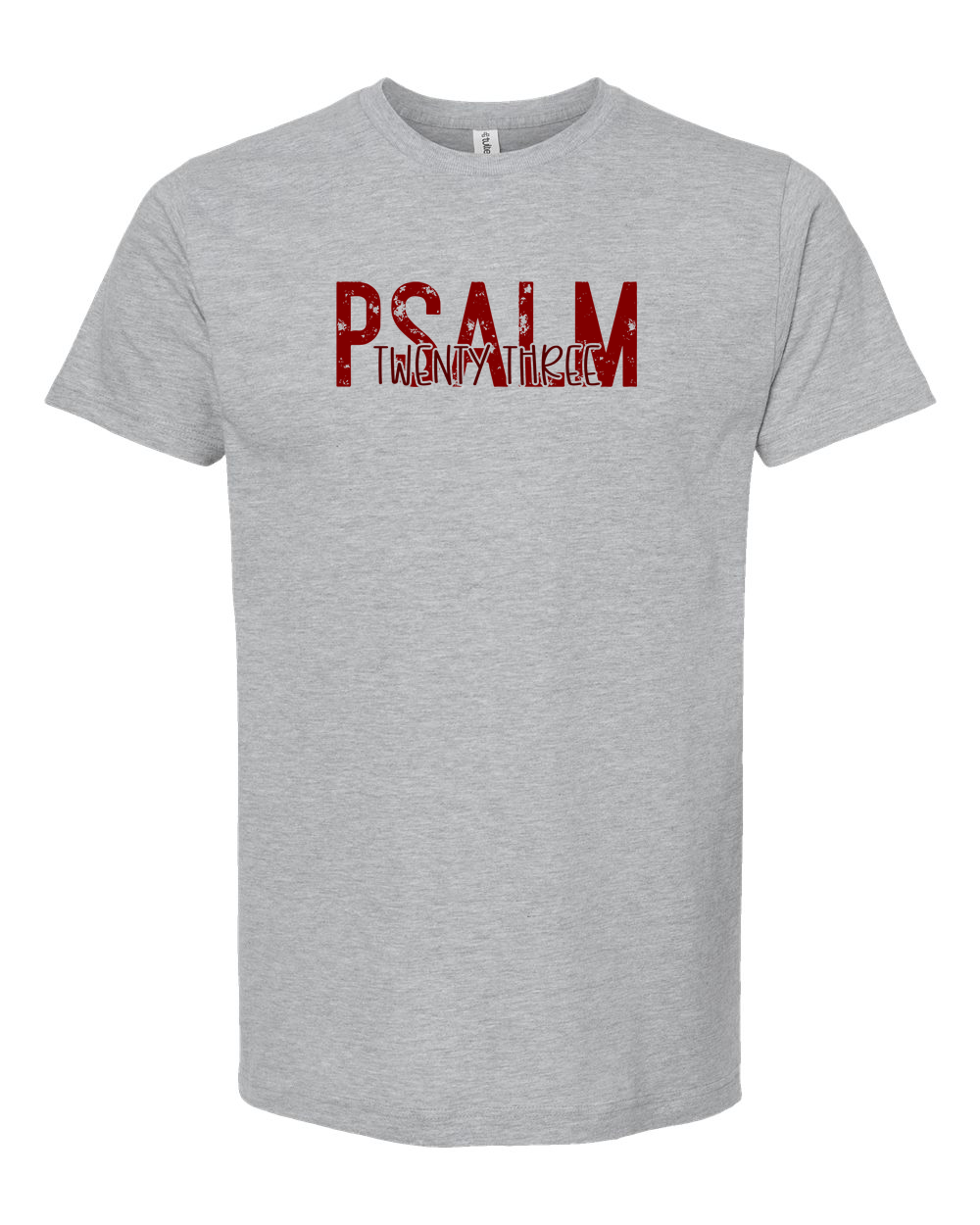 Psalm 23 Red Minimal Scripture Shirt