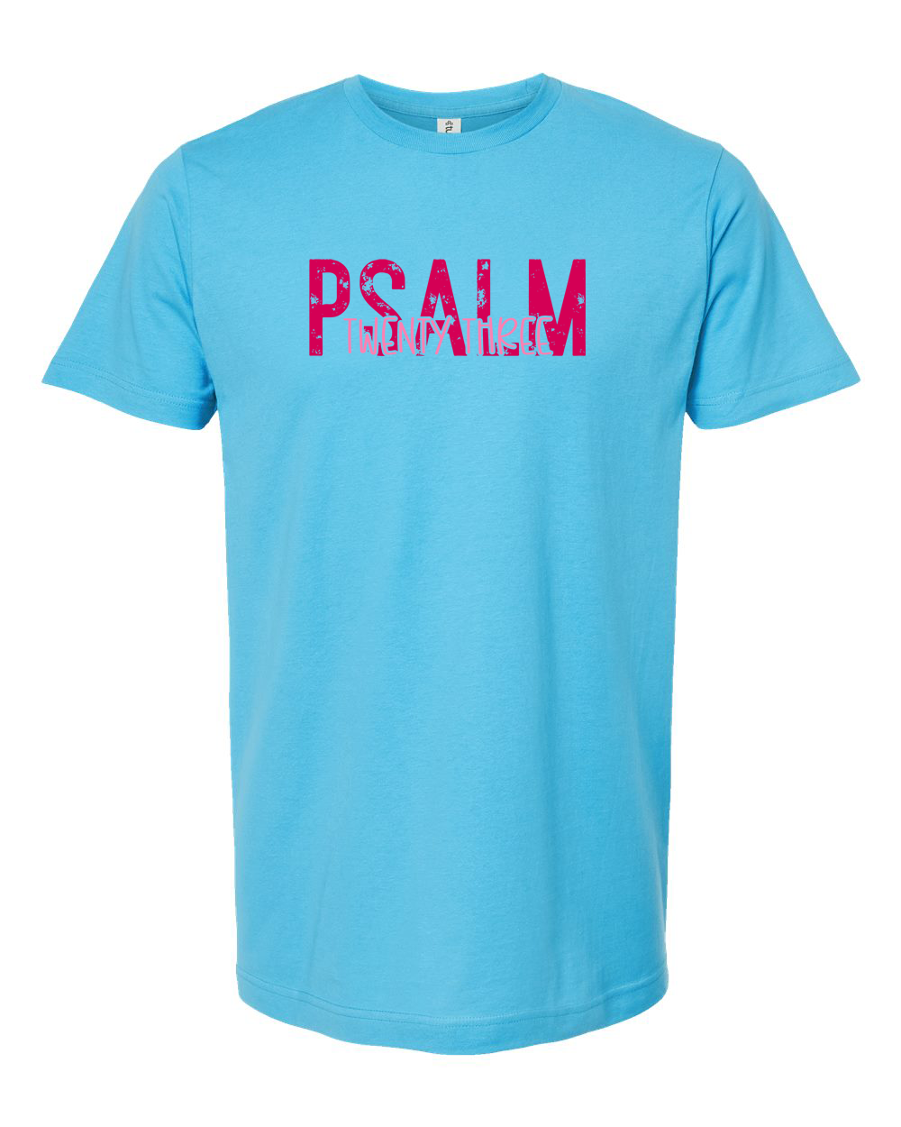 Psalm 23 Pink Minimal Scripture Shirt