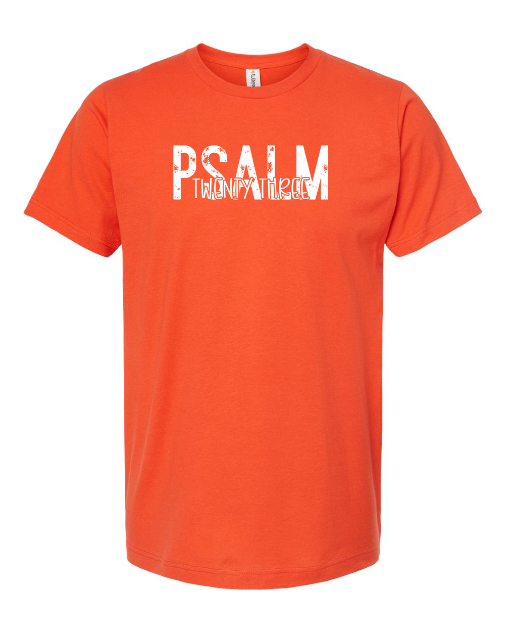 Psalm 23 White Minimal Scripture Shirt