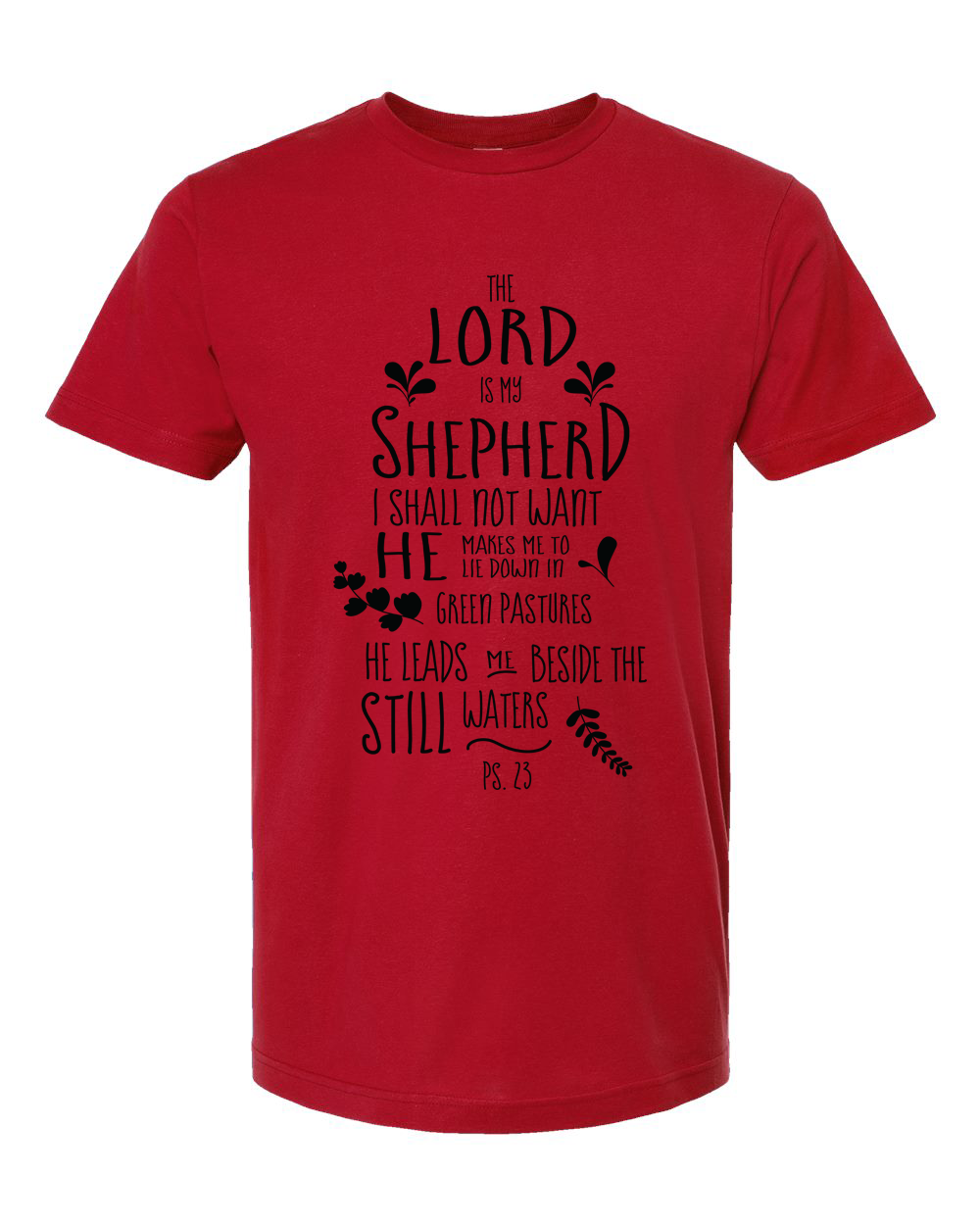 Psalm 23 Dark Scripture Shirt