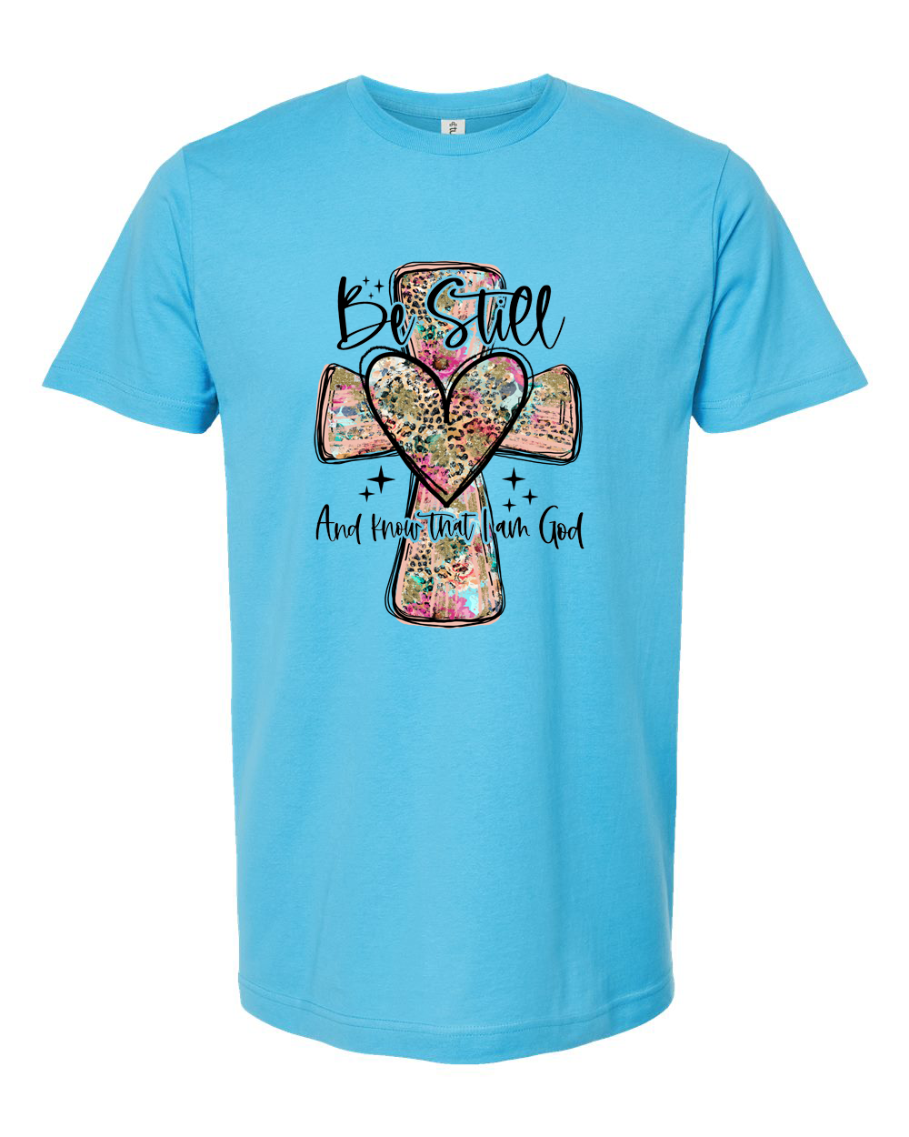 Be Still and Know Watercolor Cross Shirt