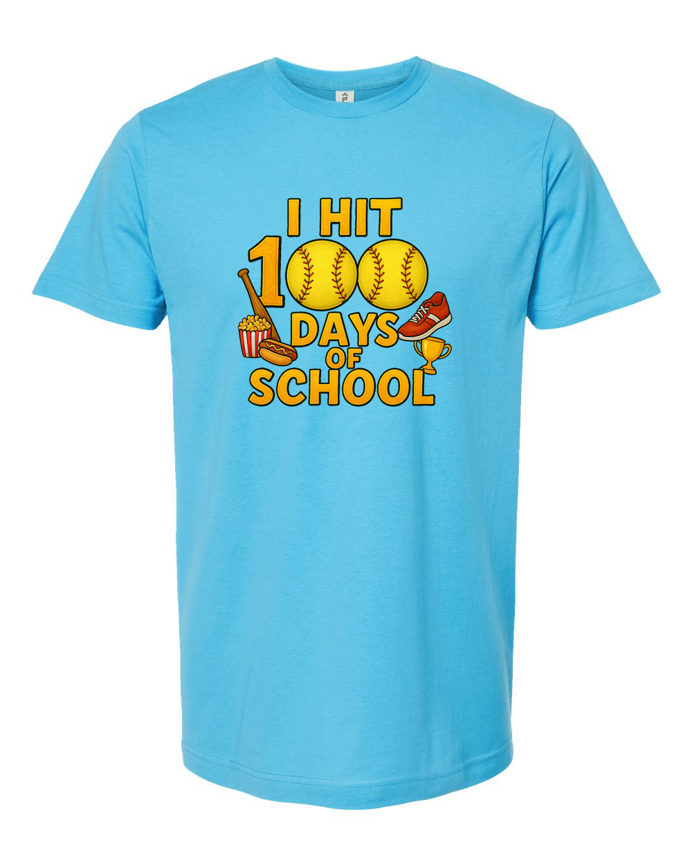 I Hit 100 Days of School Softball Shirt