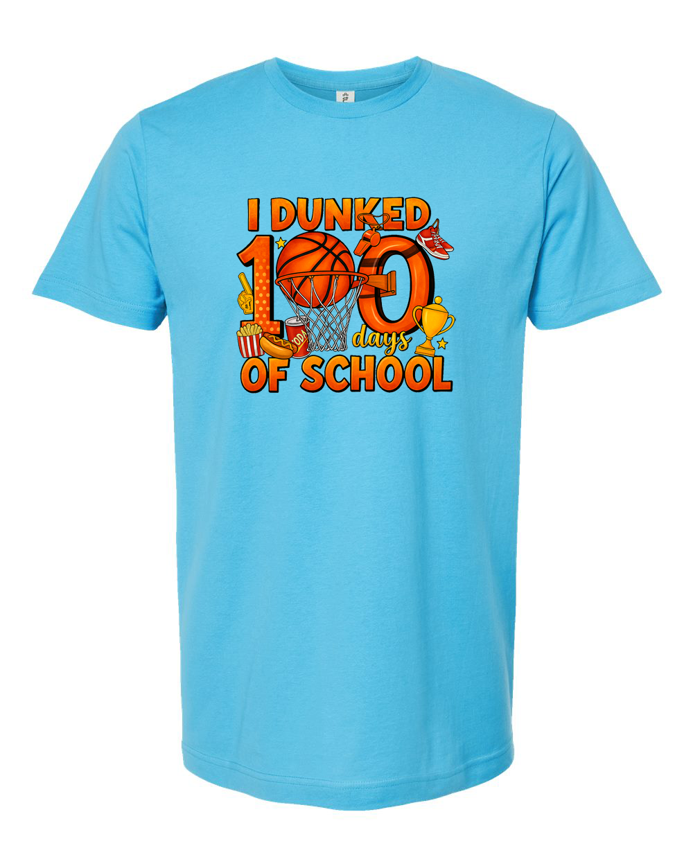 I Dunked 100 Days of School Basketball Shirt