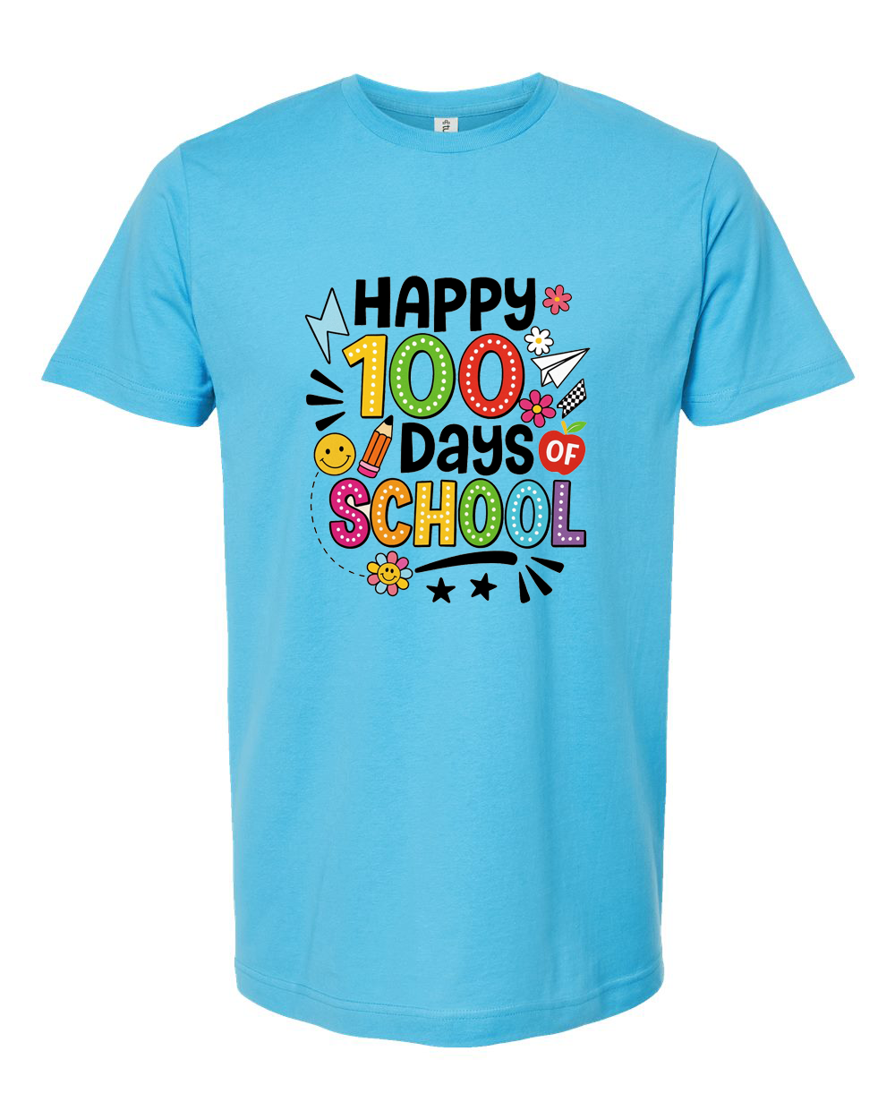 Happy 100 Days of School Colorful Celebration Shirt