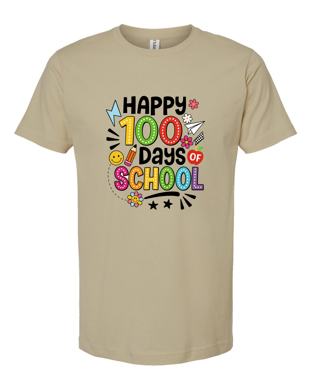 Happy 100 Days of School Colorful Celebration Shirt