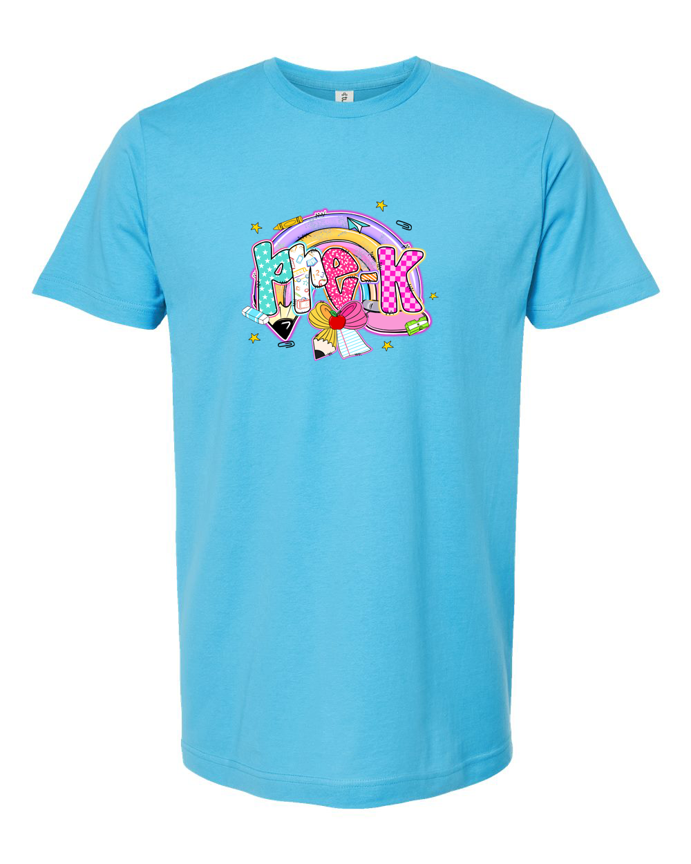 Pre-K Rainbow Pencil Bow Back to School Shirt