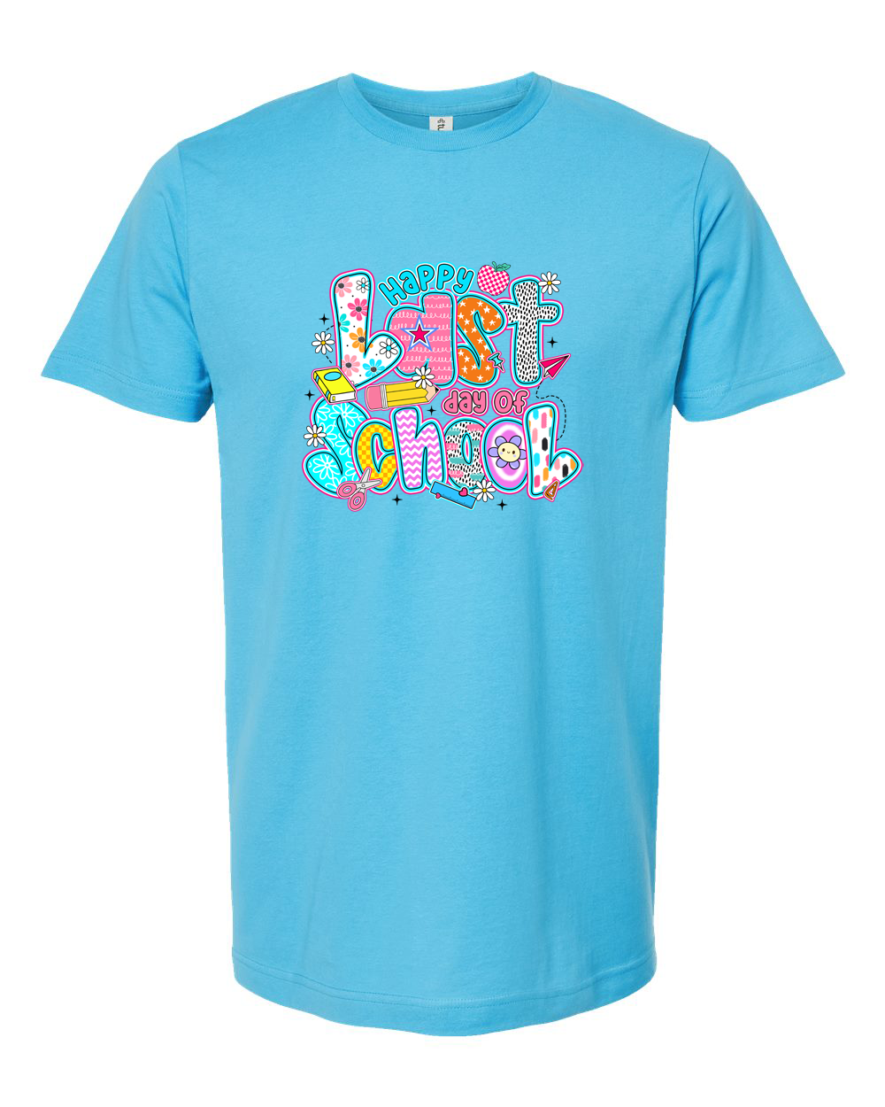 Happy Last Day of School Rainbow Bow Shirt