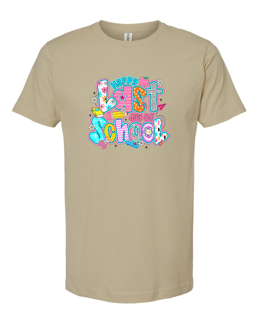 Happy Last Day of School Rainbow Bow Shirt