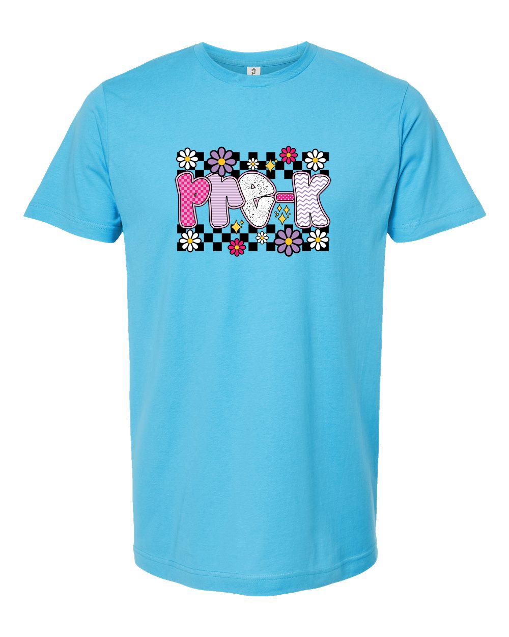 Pre-K Checkered Floral School Shirt