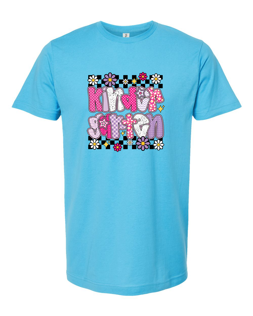 Kindergarten Checkered Floral School Shirt