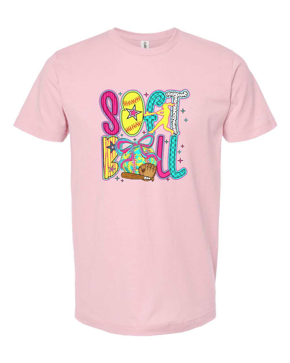 Softball Style Explosion Tee - Unisex Fine Jersey T-Shirt