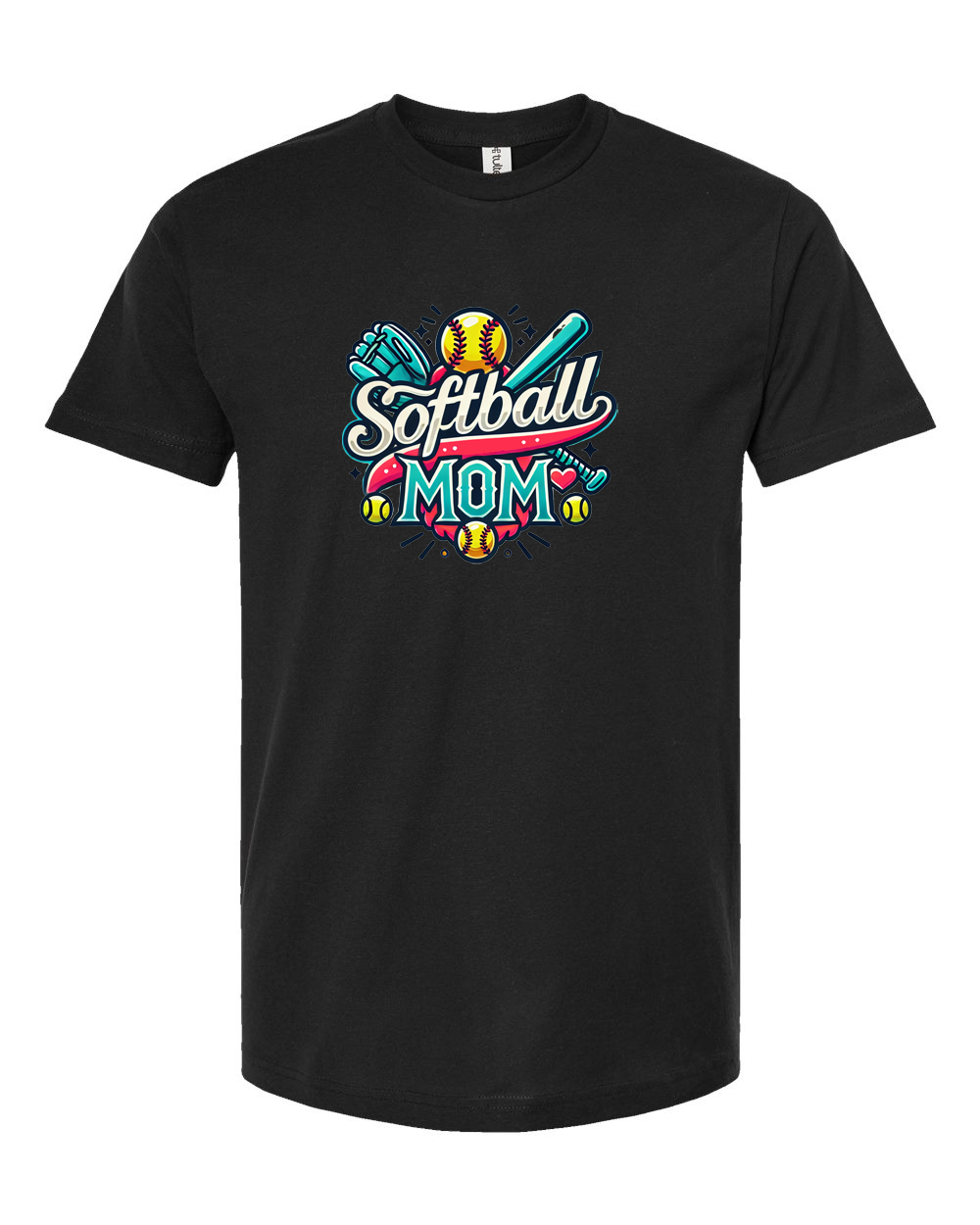 Bold Softball Mom - Unisex Fine Jersey T-Shirt